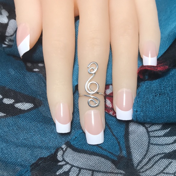 Sterling Silver Toe Ring/MIDI Ring- Adjustable Toe Ring - Free Spirit 3 - Picture 5 of 6